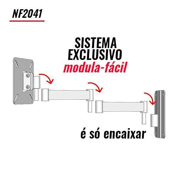 Imagem de Suporte Tv Até 48 Nf2041 Tri-Articulado Multiforma