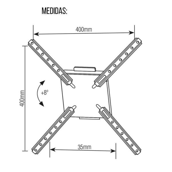 Imagem de Suporte Tv Inclinação Tv Ou Monitor De 10 A 55 Polegadas