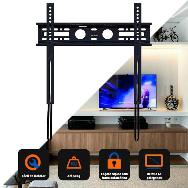 Imagem de Suporte TV Parede Fixo 23 A 66 Polegadas LED LCD 3D Plasma