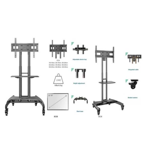 Imagem de Suporte Tv Pedestal Videoconferência Rodízio Ava1500-60-1P