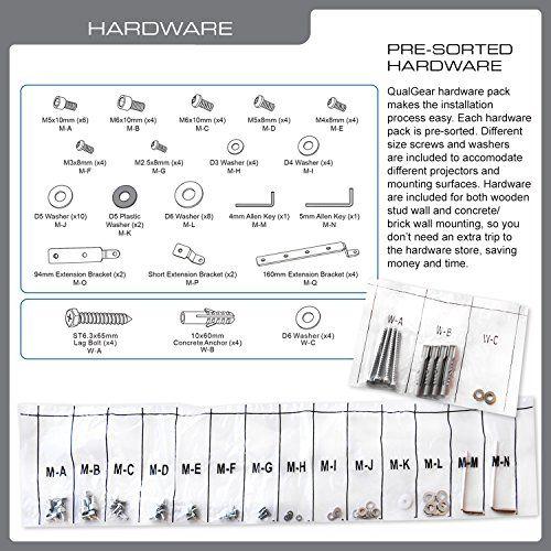 Imagem de Suporte universal branco para projetor - QualGear