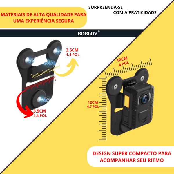 Imagem de Suporte Universal De Ímã Para Câmera Corporal Policial Segurança Esportiva SUPMAG