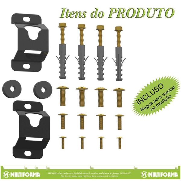 Imagem de Suporte Universal Fixo Tv 10A65 Todos Vesa Roldana-Preto