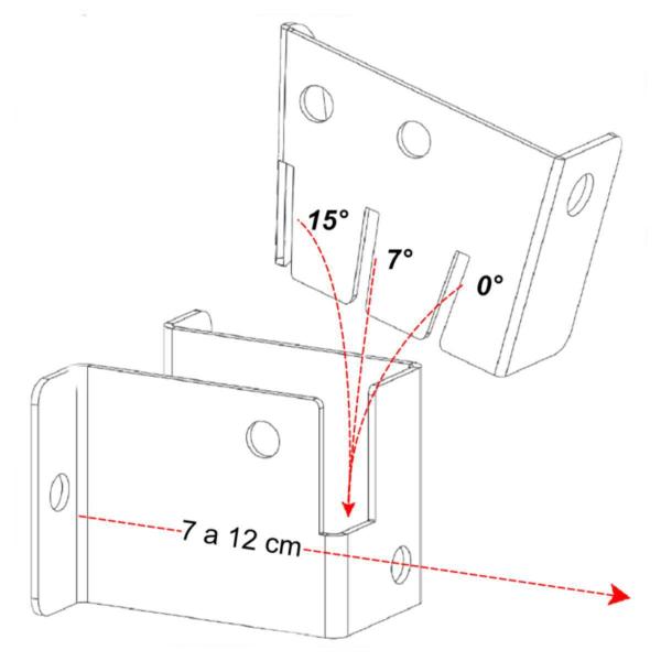 Imagem de Suporte Universal Inclinável Anti Furto Tv 10 A 65 Branco