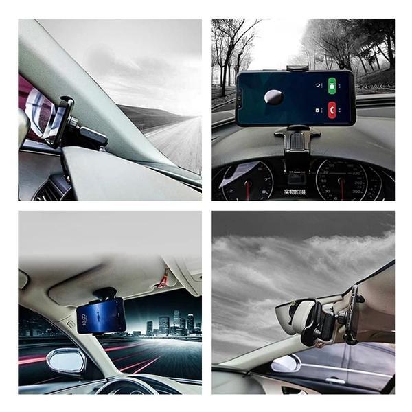 Imagem de Suporte Universal Para Painel De Carro, Rotação De 360 Graus, Abs, Suporte Para Viseira Solar Móvel,