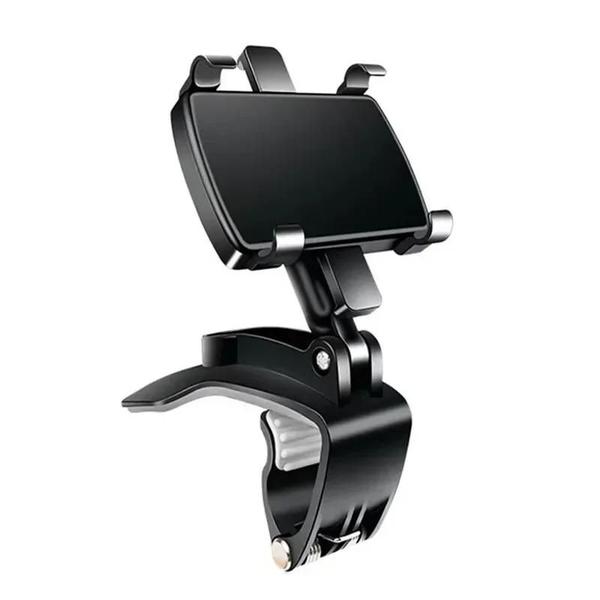 Suporte Universal para Telefone de Carro 360° - Rotação Completa e Fixação com Pinça de Bo... Suporte Universal para Telefone de Carro 360° - Rotação Completa e Fixação com Pinça de Bo...