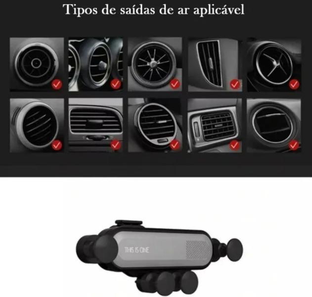 Imagem de Suporte Veicular / Automotivo P/ Celular Modelo Saída De Ar