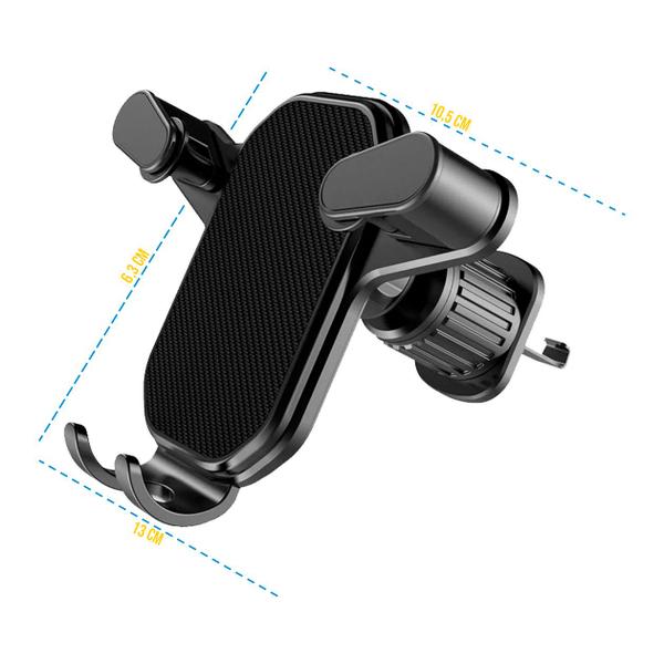 Imagem de Suporte Veicular p/ Celular Entrada Ar Carro Painel Ventosa