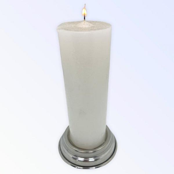 Suporte Vela Católico 7 Dias 18 cm Vidro-Escolha o seu Santo - Bialluz Imagem de Suporte Vela Católico 7 Dias 18 cm Vidro-Escolha o seu Santo