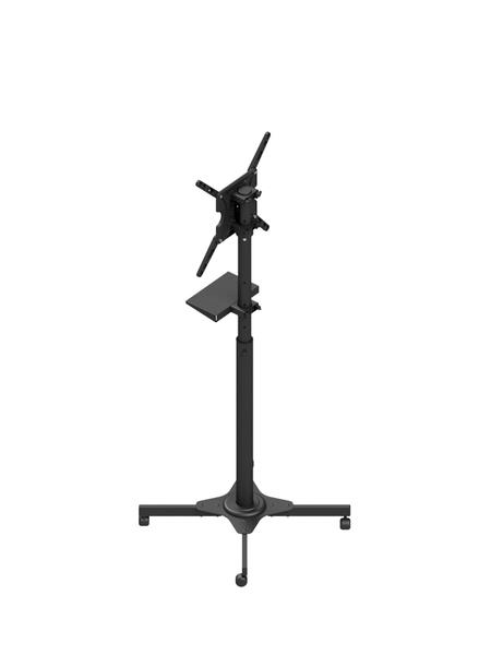 Imagem de Suporte veritical pedestal para tv 27 a 55 polegada com bandeja com rodizios