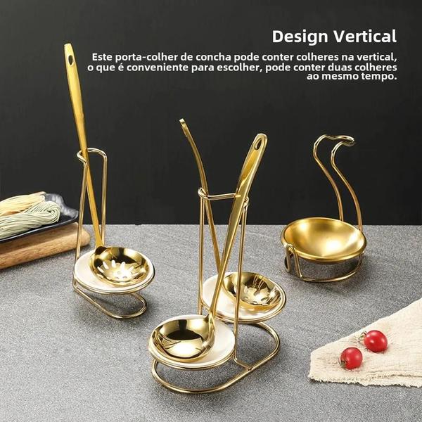 Imagem de Suporte Vertical para Colheres de Aço Inoxidável - Organizador de Cozinha