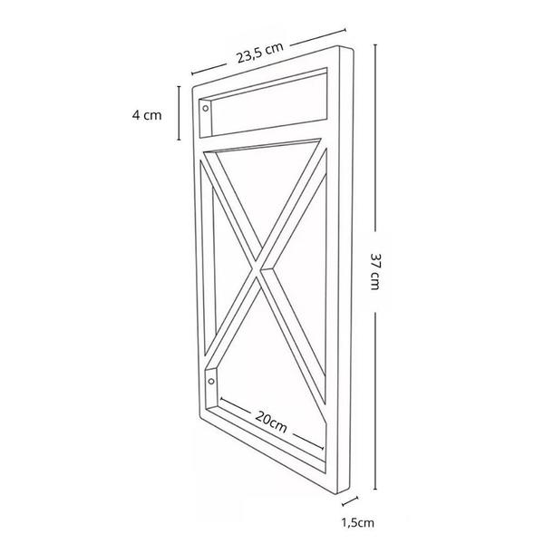 Imagem de Suporte X para Prateleira Industrial de Parede
