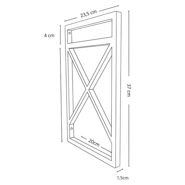 Imagem de Suporte X para Prateleira Industrial de Parede