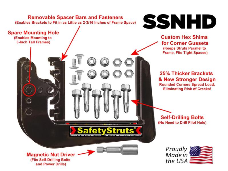 Imagem de Suportes para pára-choques de RV SafetyStruts Heavy Duty Mount-n-Lock