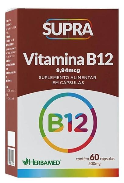 Imagem de Supra Vitamina B12 - 60 Cápsulas - Herbamed