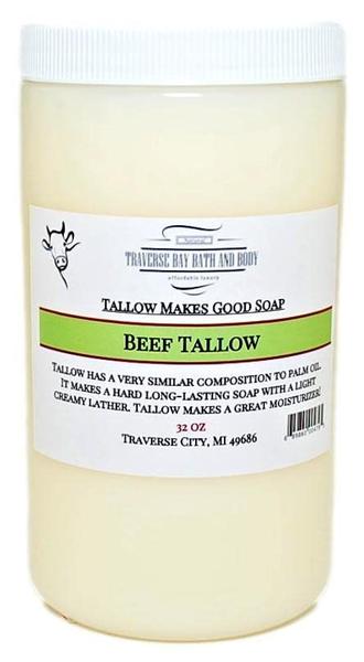 Imagem de Suprimentos para fabricação de sabonete Traverse Bay Beef Tallow 946mL