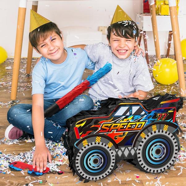 Imagem de Suprimentos para festas Pinata Truck KidePoch Monster Car com bastão