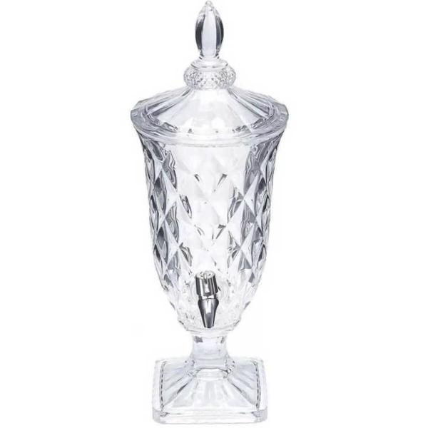 Imagem de Suqueira de Cristal 2L com Torneira Dispenser Lyor Diamond Bebidas Decoração