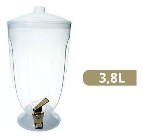 Suqueira De Plástico 3,8l Torneira Retrô Água Saborizada - plásutil Imagem de Suqueira De Plástico 3,8l Torneira Retrô Água Saborizada