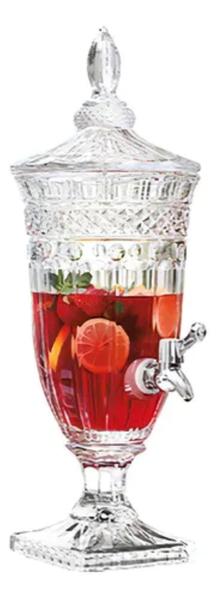 Suqueira De Vidro 1,8L Dispenser Com Toneirinha Suco Agua Saborizada - Hauskraft Imagem de Suqueira De Vidro 1,8L Dispenser Com Toneirinha Suco Agua Saborizada