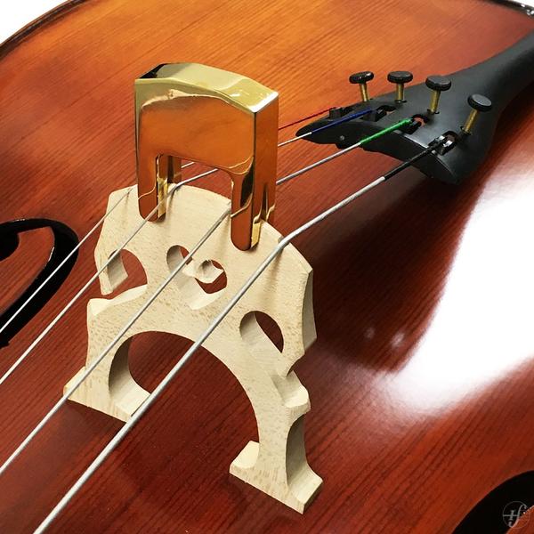 Surdina Violoncelo Antoni Marsale Metal 2 Pontas Dourada Imagem de Surdina Violoncelo Antoni Marsale Metal 2 Pontas Dourada