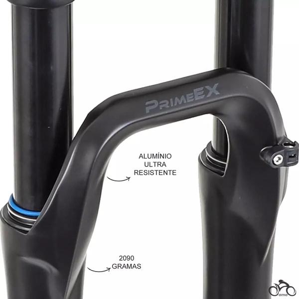 Imagem de Suspensão Bike Absolute Prime Ex 120mm Ar Mtb Trava Guidão