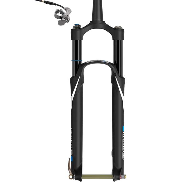 Imagem de Suspensão de Bike Suntour Axon 34 Rlrc Tapered Ar Boost Trava e Ajuste de Retorno 120mm Mtb