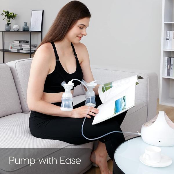 Imagem de Sutiã de bombeamento Hands Free Lupantte Breast Pump ajustável preto