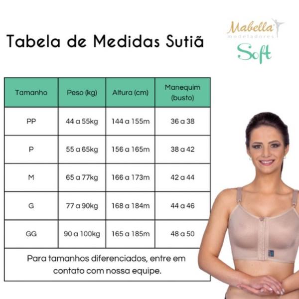 Imagem de Sutiã Pós Cirurgia Prótese de Silicone Soft R 4165 - Mabella