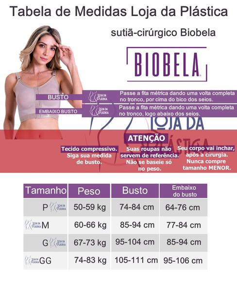 Imagem de Sutiã Pós Operatório Cirurgia Plástica Longo Biobela