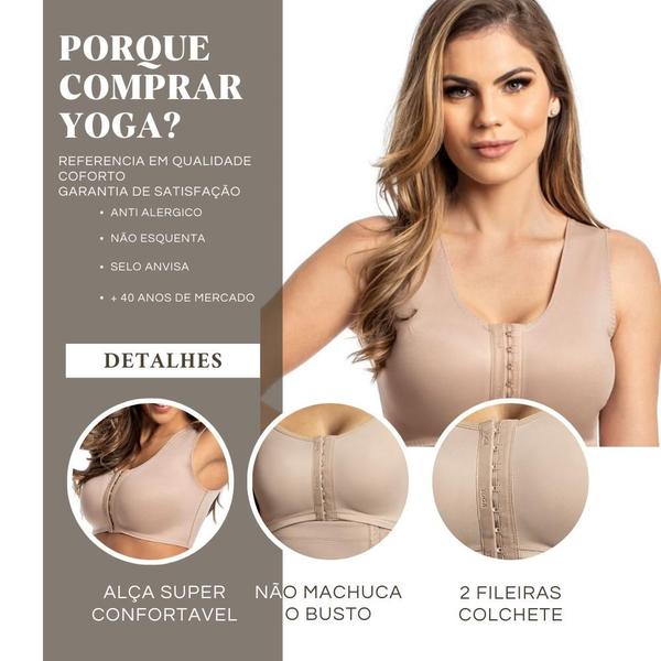 Imagem de Sutia yoga light pos cirurgico mastectomia e silicone com abertura frontal e alcas larga - 5030