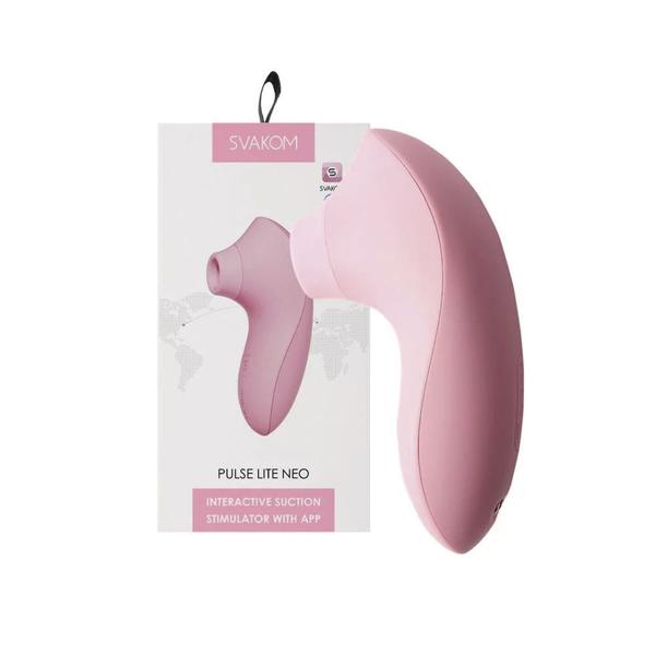 Imagem de Svakom Pulse Lite Neo Vibrador e Sugador de Clitóris Recarregável - Rosa Claro