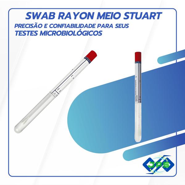 Imagem de Swab Coleta e Transporte Meio Stuart - 100UN