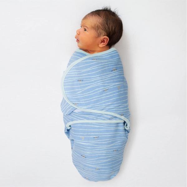 Imagem de Swaddle Set The Peanutshell Under The Sea, pacote com 3, 0 a 3 meses