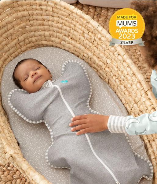 Imagem de Swaddle UP Cinza, Pequeno, 8-13000mlbs, Melhora Dramática do Sono, Posição de Braços para Auto-sono, Encaixe Aconchegante acalma Reflexo de Susto.