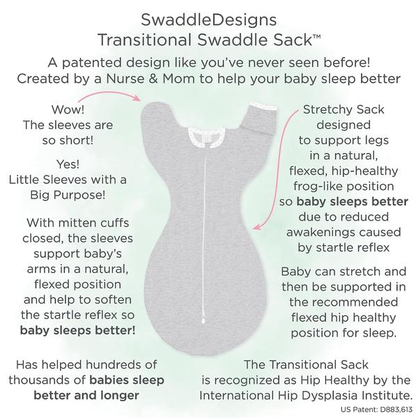 Imagem de SwaddleDesigns Transitional Swaddle Sack Arms Up 0-3M