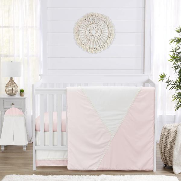 Imagem de Sweet Jojo Designs Boho Chic Rosa Pastel Moderno Baby Girl 