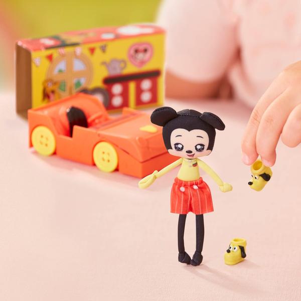 Imagem de SWEET SEAMS 6 "Soft Rag Doll Amazon Exclusive Bundle Pack  2pc Toy  Clássico Minnie Mouse Doll e Playset para dormir mais clássico Mickey Mouse e Car Playset