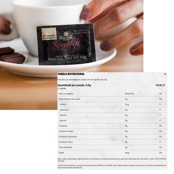 Sweetlift (50 Sachês 0,8g) 40g Essential Nutrition Imagem de Sweetlift (50 Sachês 0,8g) 40g Essential Nutrition
