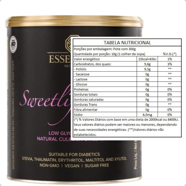 Sweetlift Cook Adoçante Natural 300g Essential Nutrition Imagem de Sweetlift Cook Adoçante Natural 300g Essential Nutrition