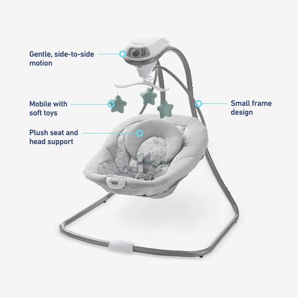 Imagem de Swing Graco Simple Sway Ivy com 6 velocidades, vibração e música