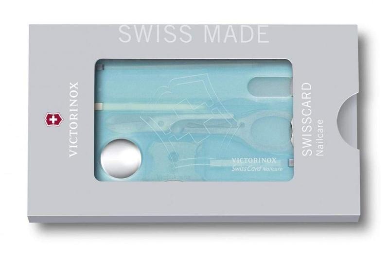 Imagem de SwissCard Victorinox VIC-0.7240.T21B1 NailCare Aqua 81 mm