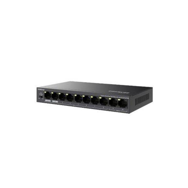 Imagem de Switch 10 portas fast ethernet com 8 portas PoE+ - intelbras