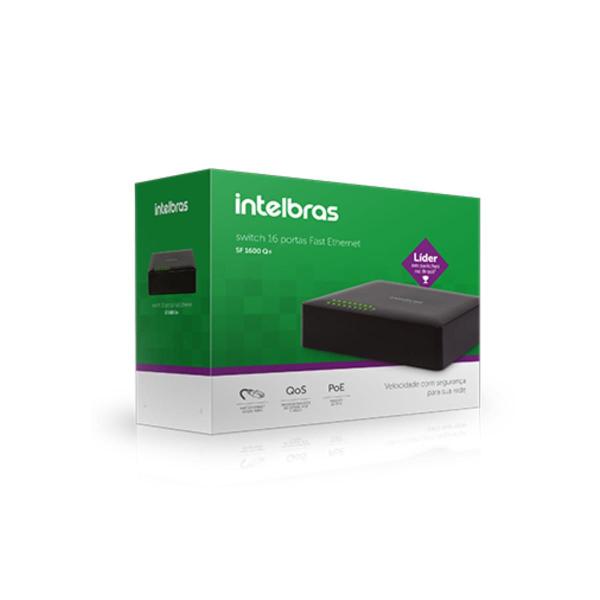 Imagem de Switch 16 Portas Fast Ethernet Sf 1600 Q+ Intelbras