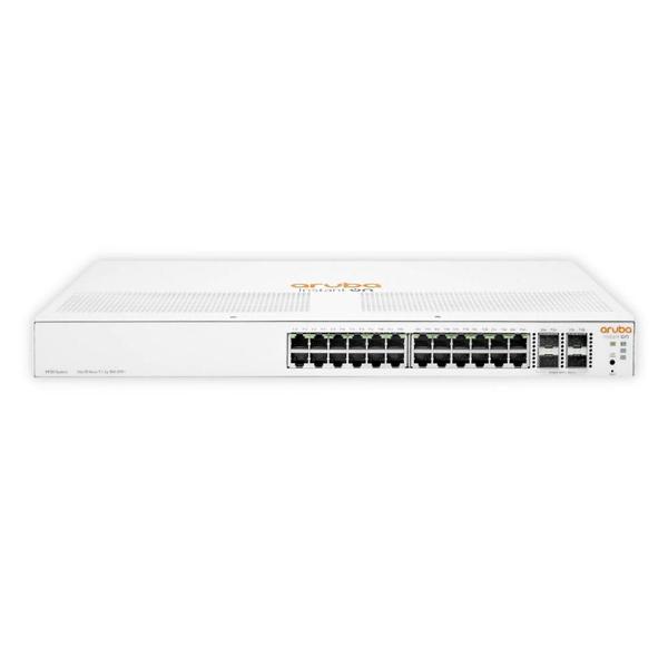 Imagem de Switch 24 Portas HPE Aruba Instant On 1930 - Gerenciavel - 24 portas Gigabit +4 portas SFP+ - JL682A