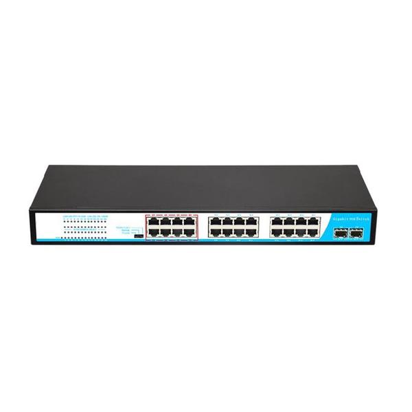 Imagem de Switch 24P POE 10/100 O-Tech HOE3124P + 2P SFP 10/100/1000 30W