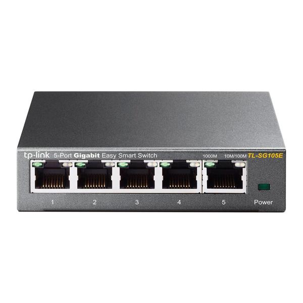 Imagem de Switch 5 Portas 10/100/1000 Mbps Tp-Link Tl-sg105e Smb