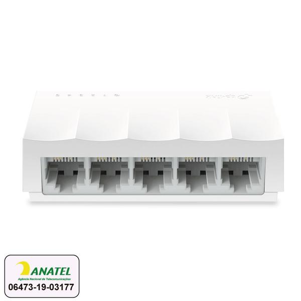 Imagem de Switch 5 Portas TP Link Fast Ethernet Case Plástico 10/100Mbps - LS1005