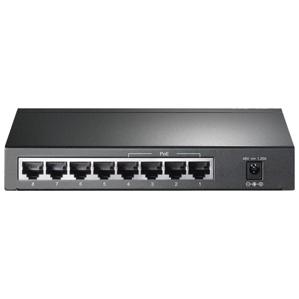 Imagem de Switch 8 Portas 10/100/1000 Mbps C/ 4 Portas Poe+ Tp-Link Tl-sg1008p Smb