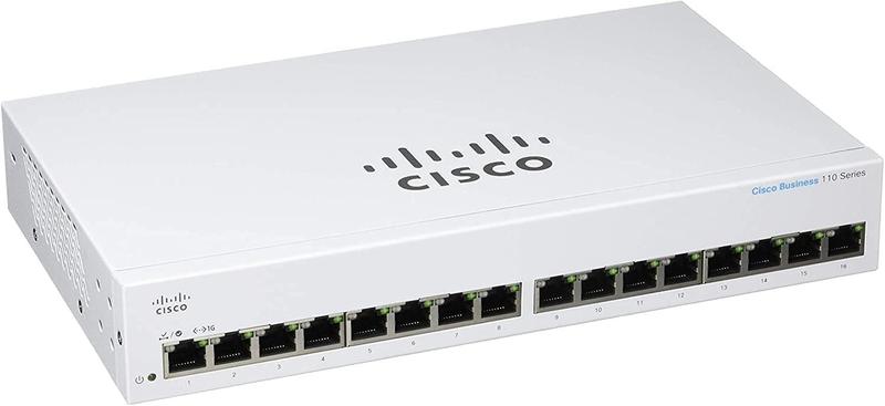 Imagem de Switch Cisco Business CBS110-16T não gerenciado de 16 portas GE